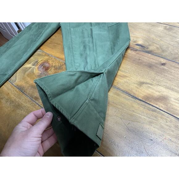 Vintage Swedish Army Ankle Cargo Fatigues Green D92 29x29 - Picture 11 of 12
